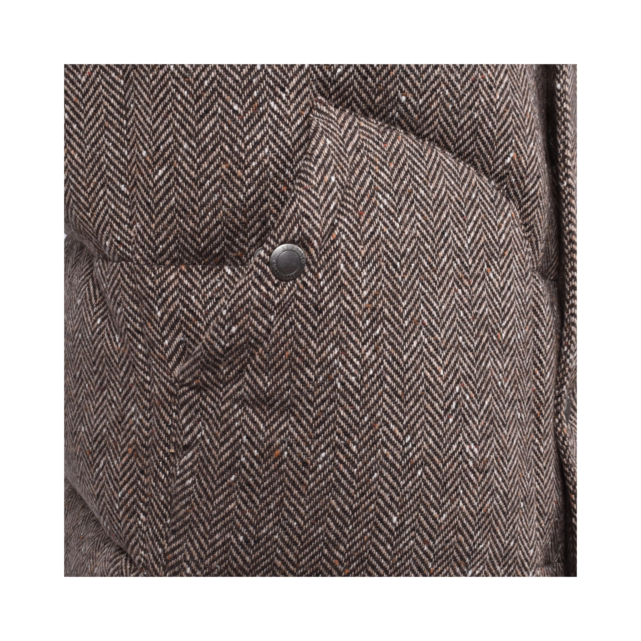 Brown Wool Sleveless Jacket