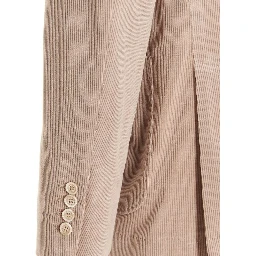 Beige Cotton Blazer