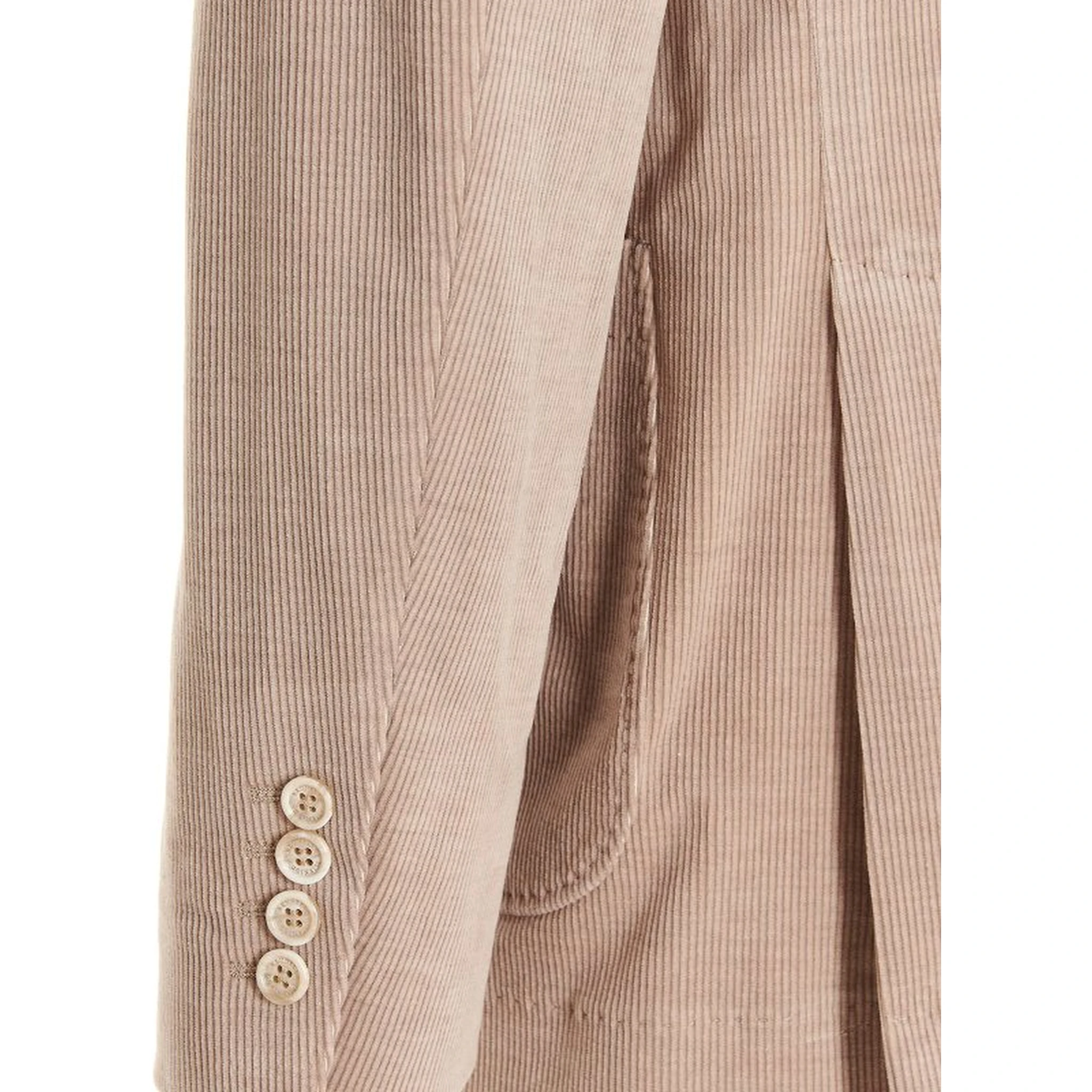 Beige Cotton Blazer