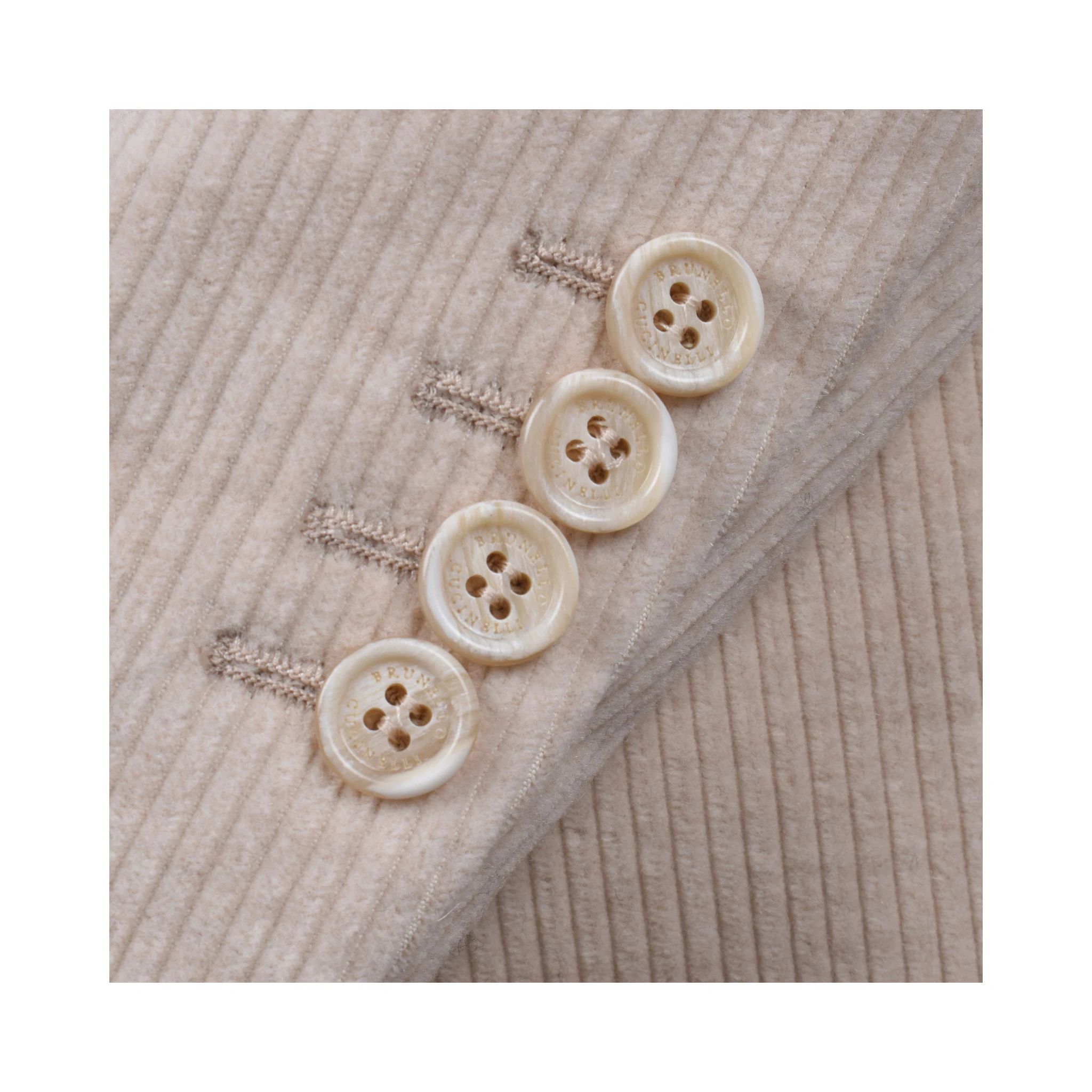 Beige Cotton Blazer