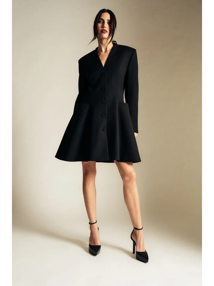 Black Fibres Casual Dress