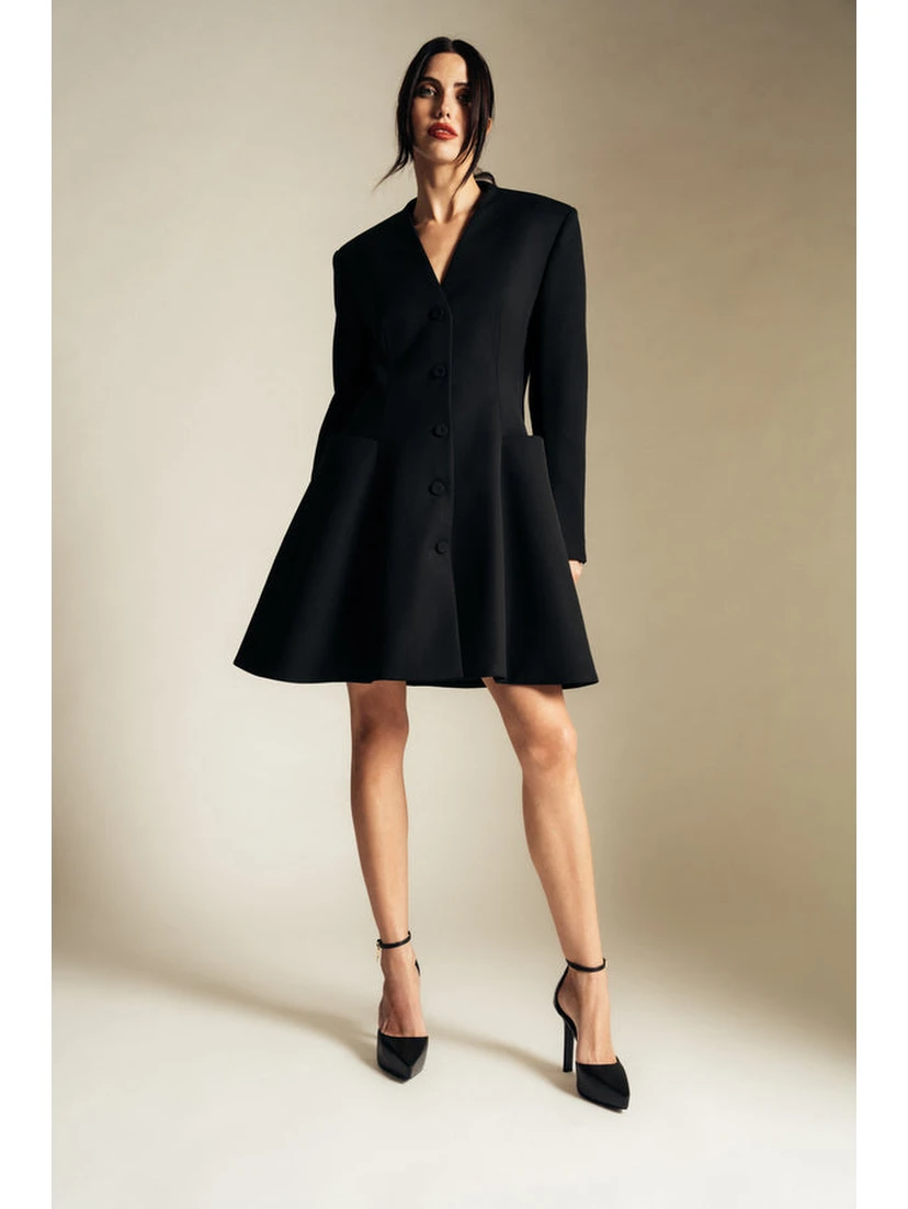 Black Fibres Casual Dress