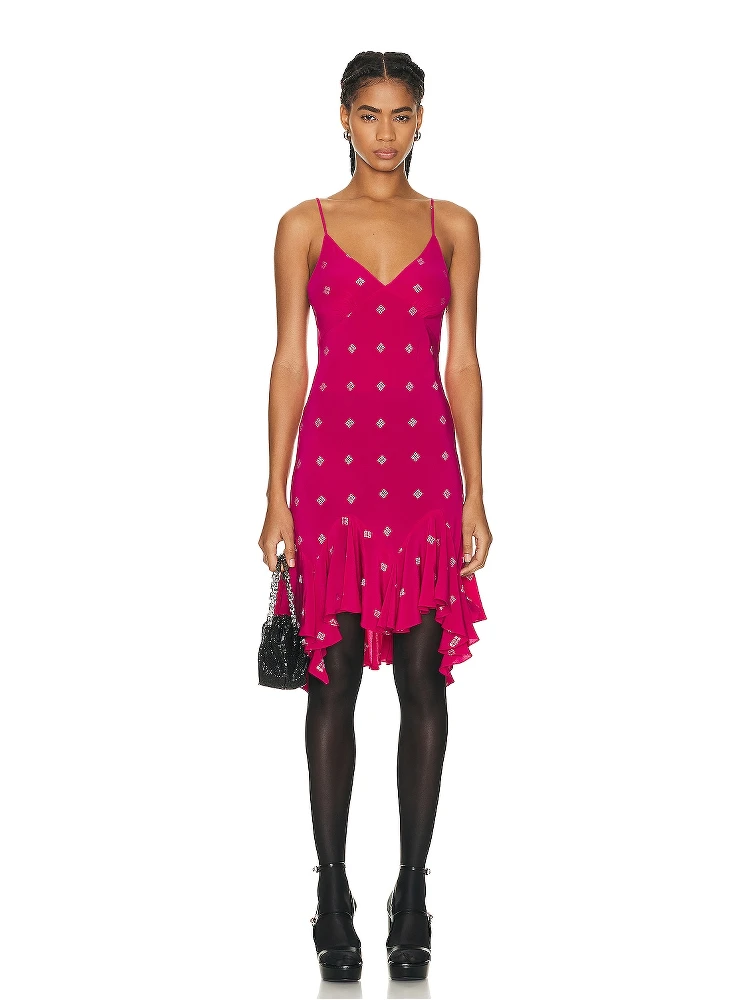 Fuchsia Fibres Casual Dress