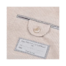 Beige Cotton Blazer
