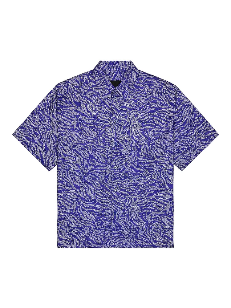 Bicolor Fibres Pattern Shirt