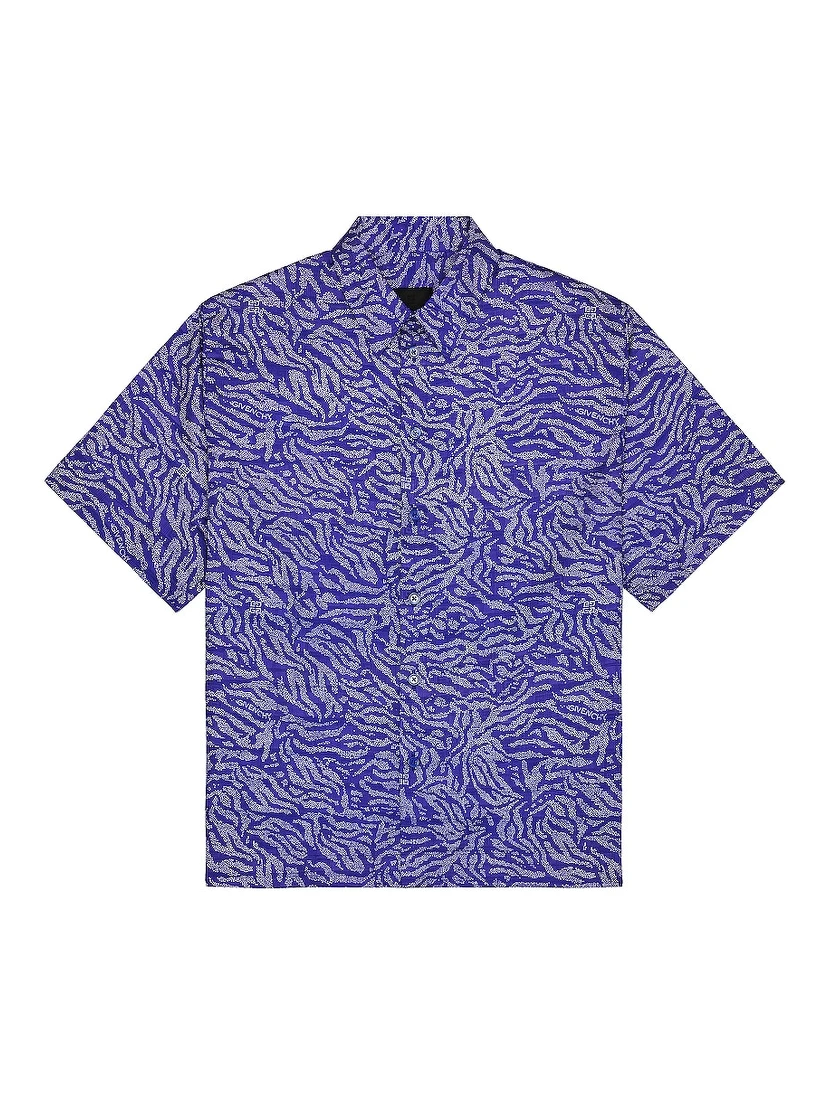 Bicolor Fibres Pattern Shirt