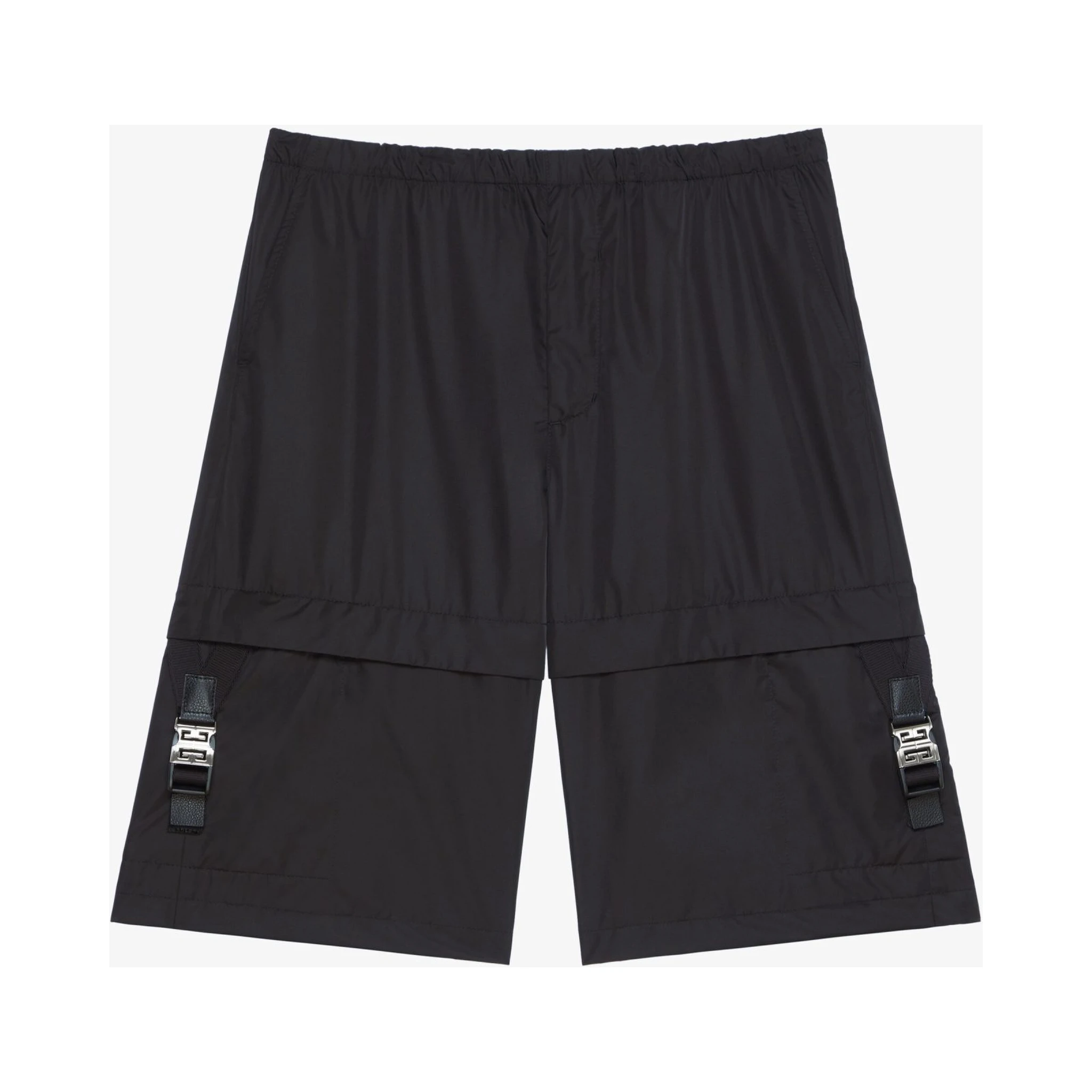 Black Fibres Cargo Shorts