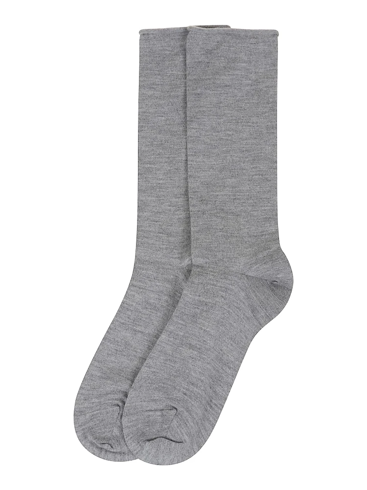 Gray Cashmere Socks