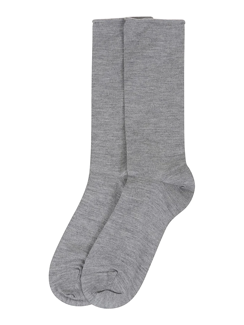 Gray Cashmere Socks