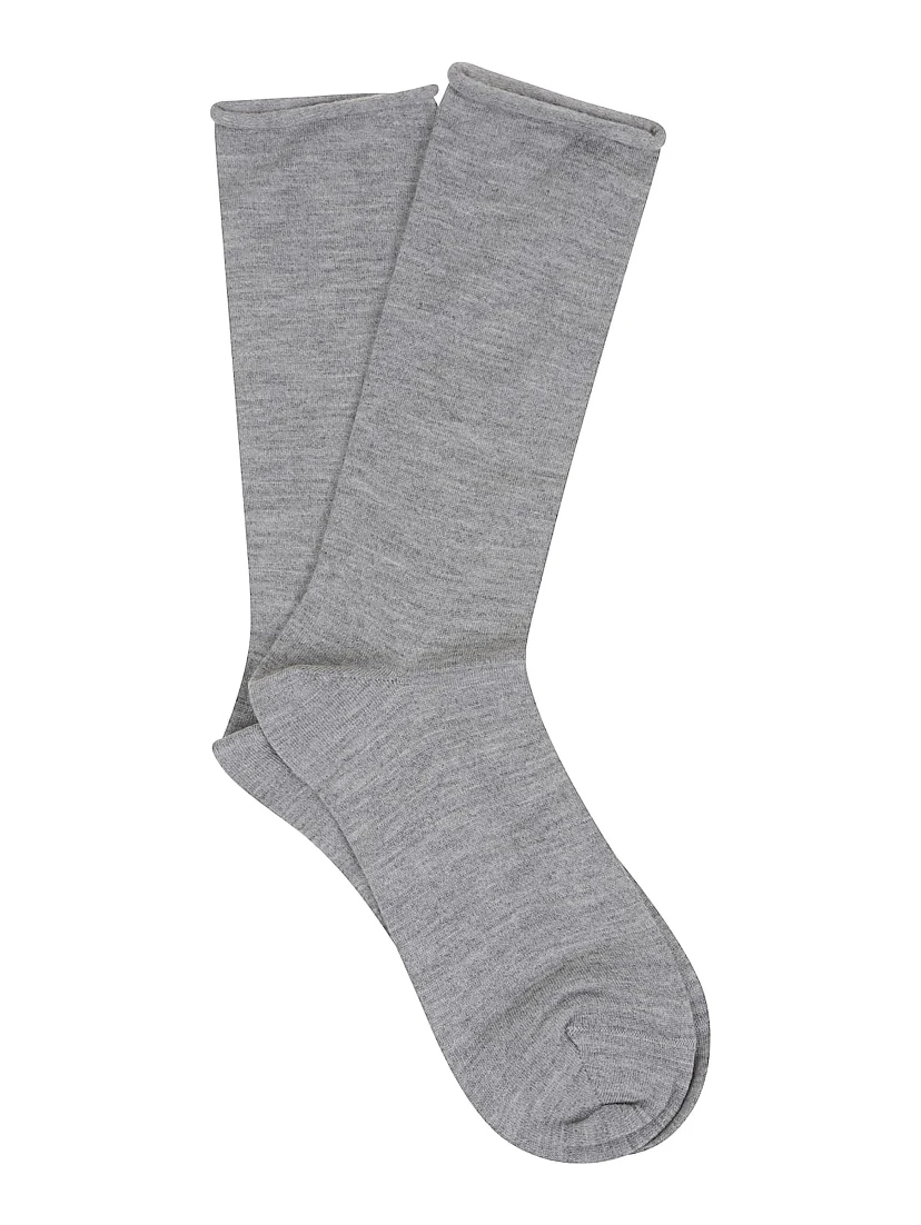 Gray Cashmere Socks