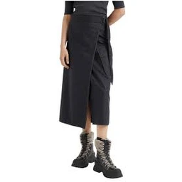 Brown Wool Long Skirt