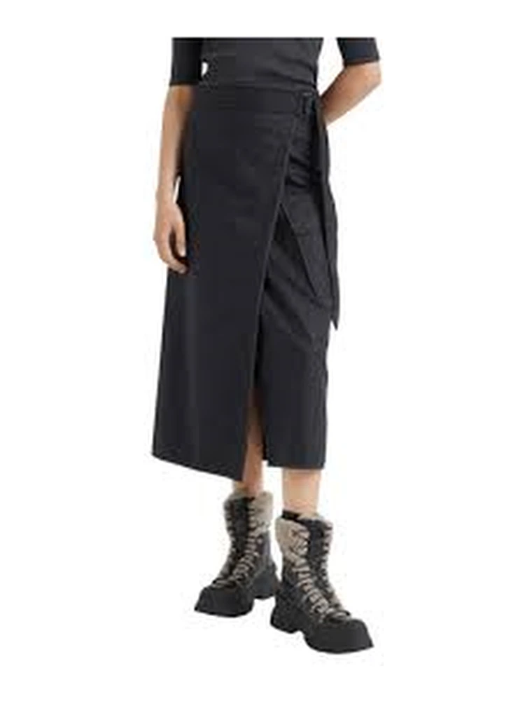 Brown Wool Long Skirt