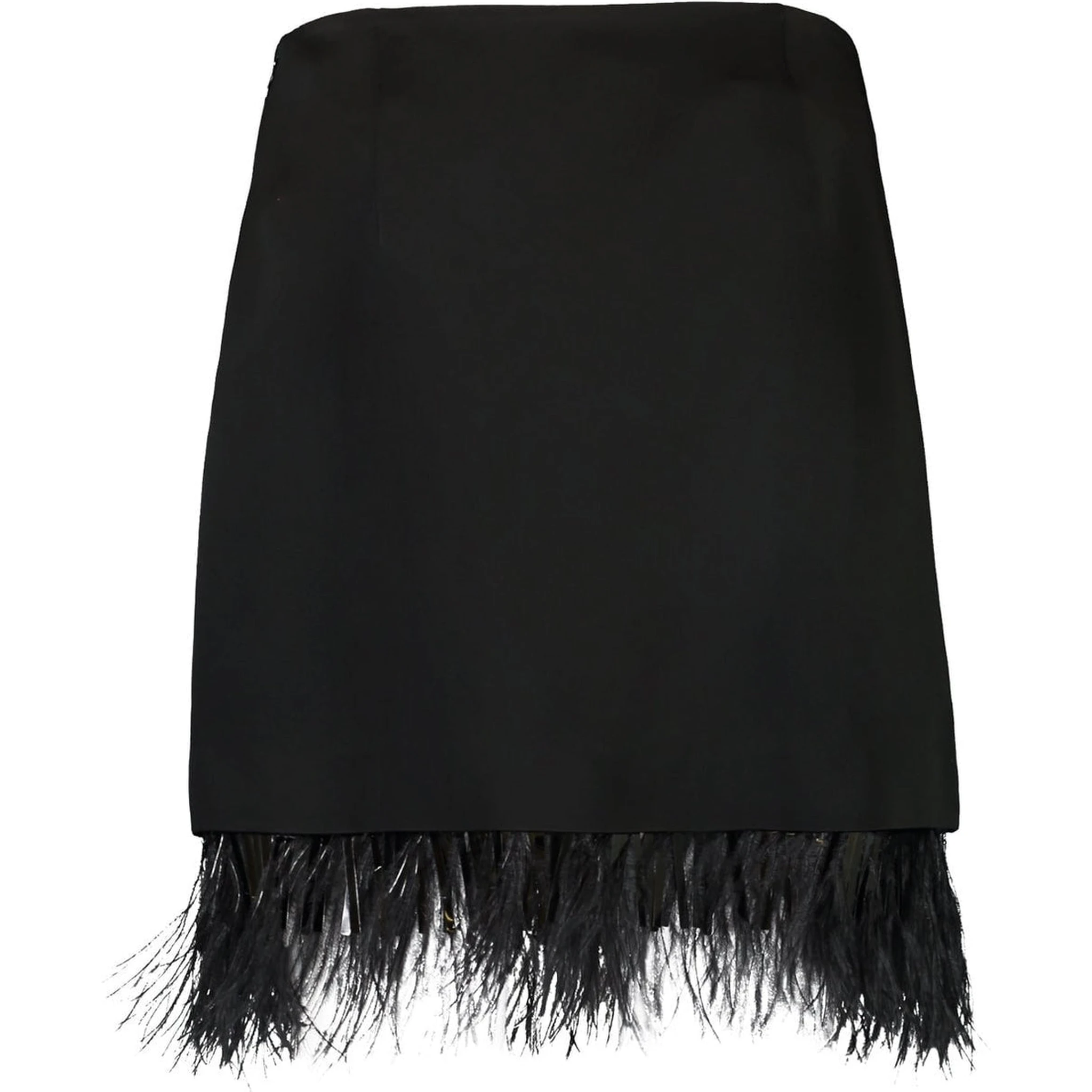 Black Acetate Mini Skirt