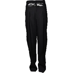 Black Viscose Two-Piece Suit