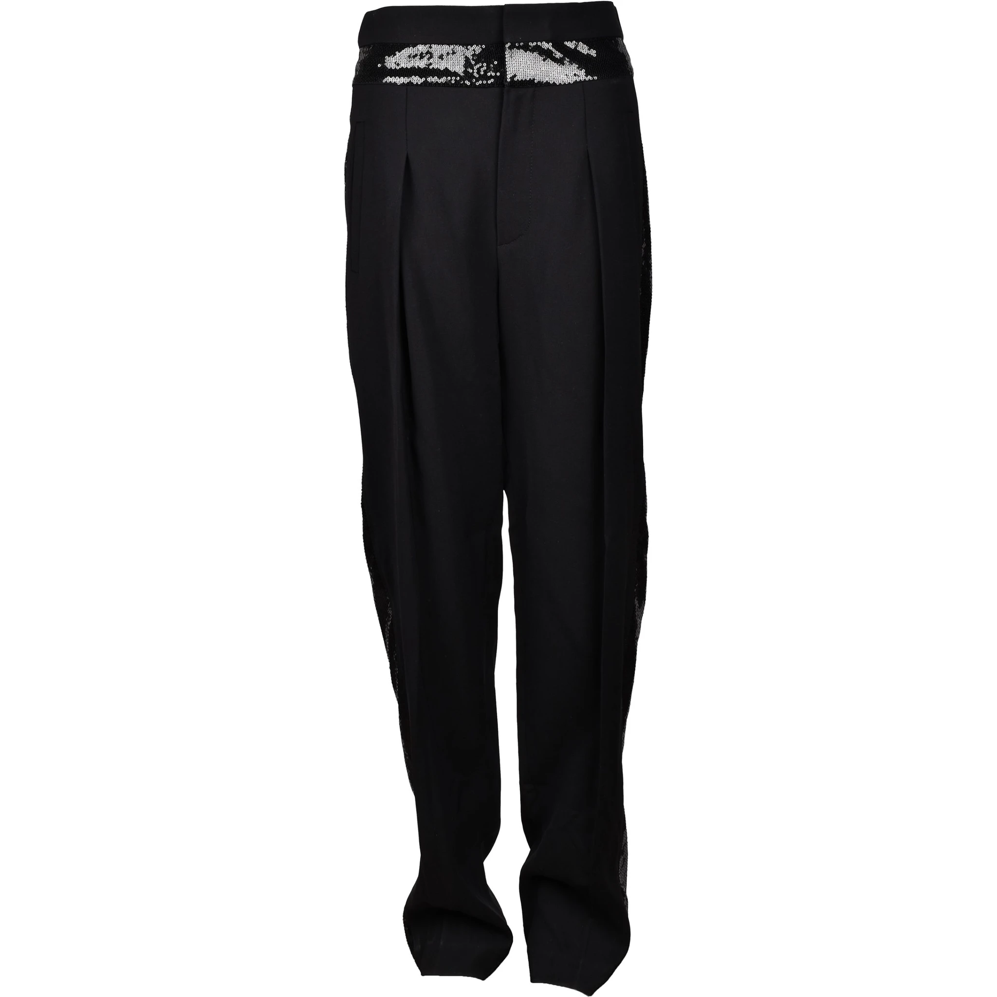 Black Viscose Two-Piece Suit
