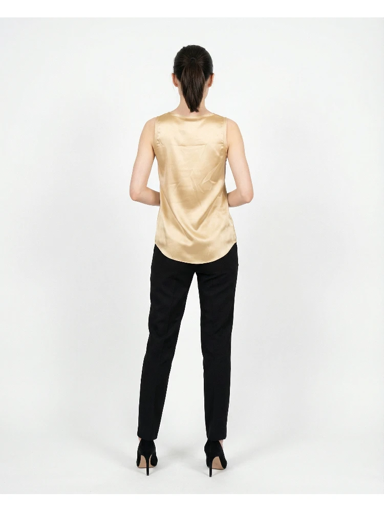 Beige Silk T-Shirt alternative