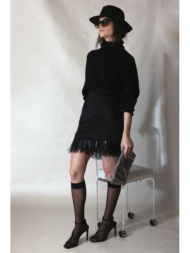 Black Acetate Mini Skirt alternative