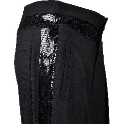 Black Viscose Two-Piece Suit