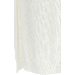 White Cotton Long Skirt