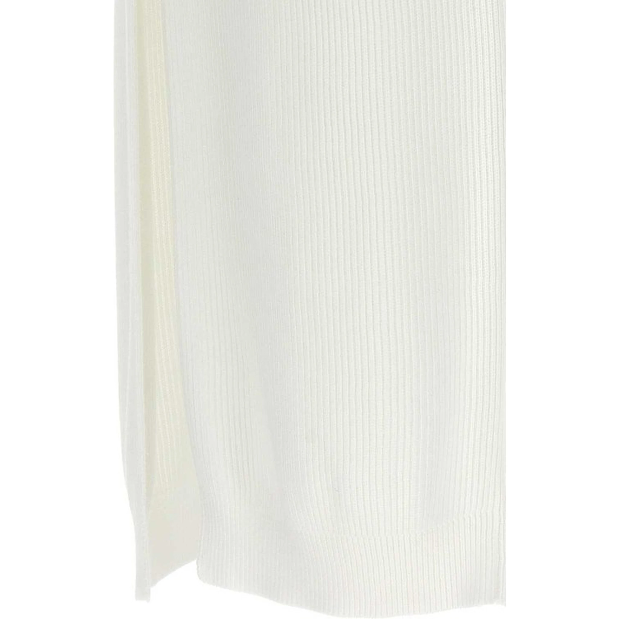 White Cotton Long Skirt