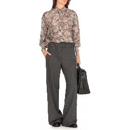 Multicolor Silk Pattern Shirt