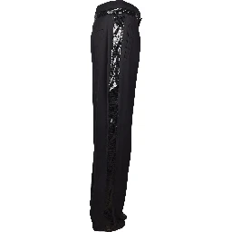 Black Viscose Two-Piece Suit