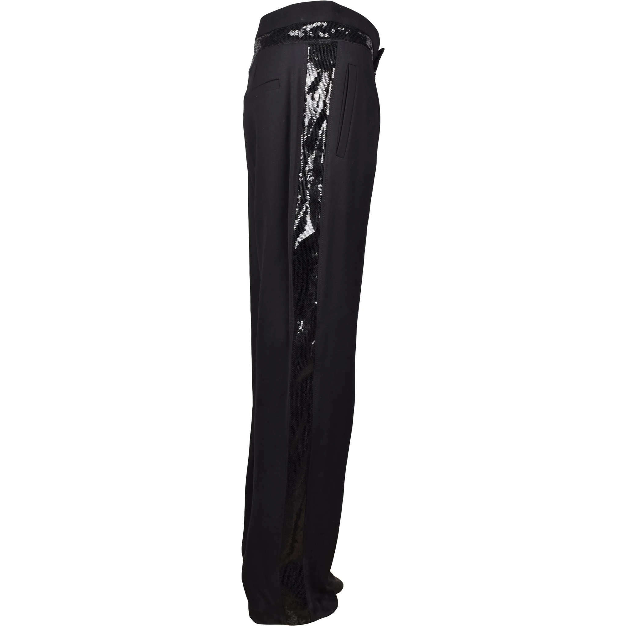 Black Viscose Two-Piece Suit