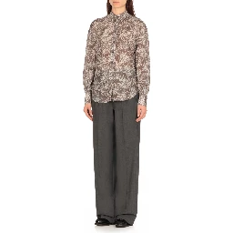 Multicolor Silk Pattern Shirt