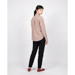 Beige Silk Shirt
