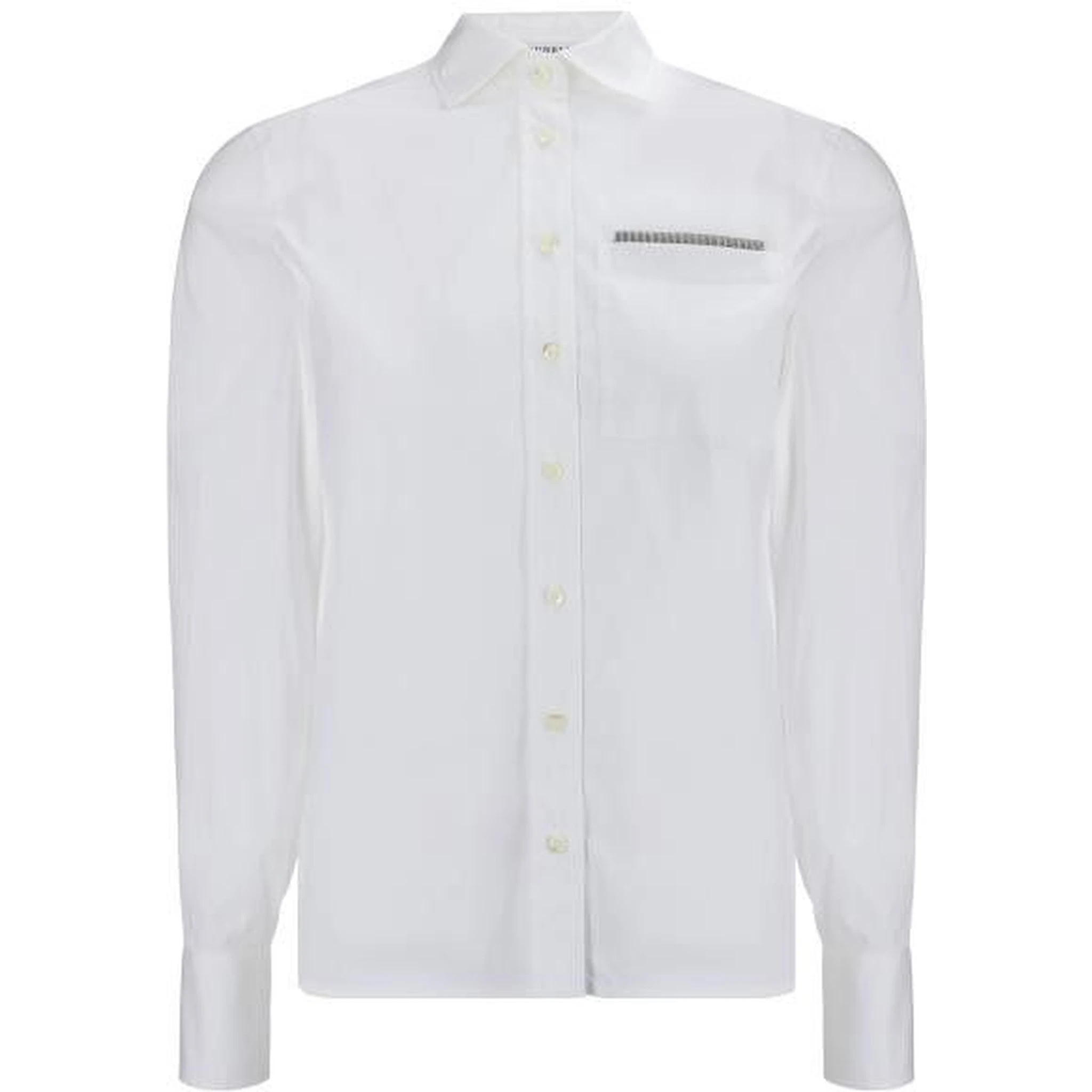 White Cotton Dress Shirt