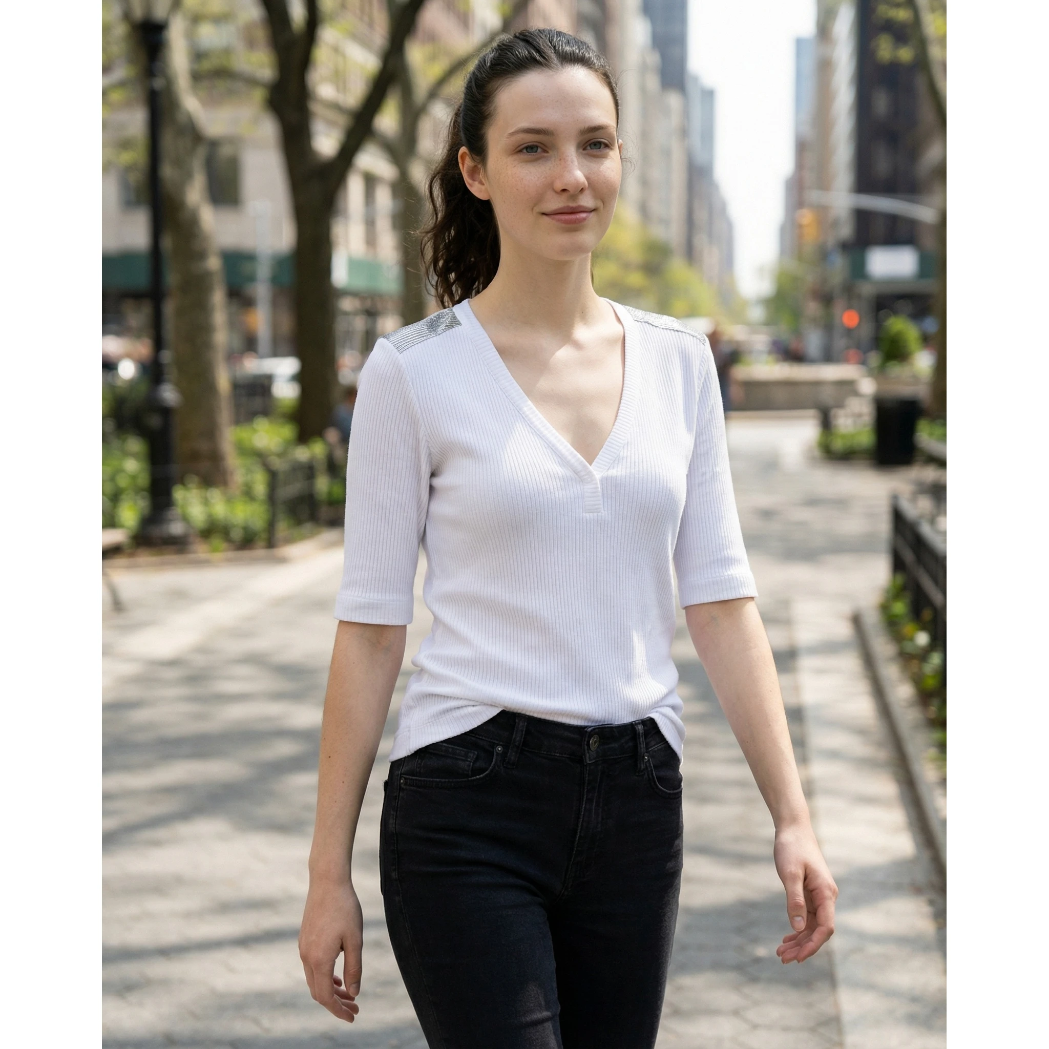 White Cotton T-Shirt