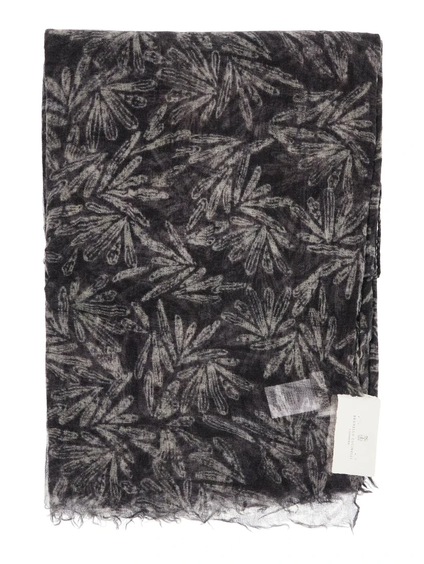 Gray Cashmere Scarf