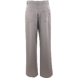 Gray Acetate Casual Pants