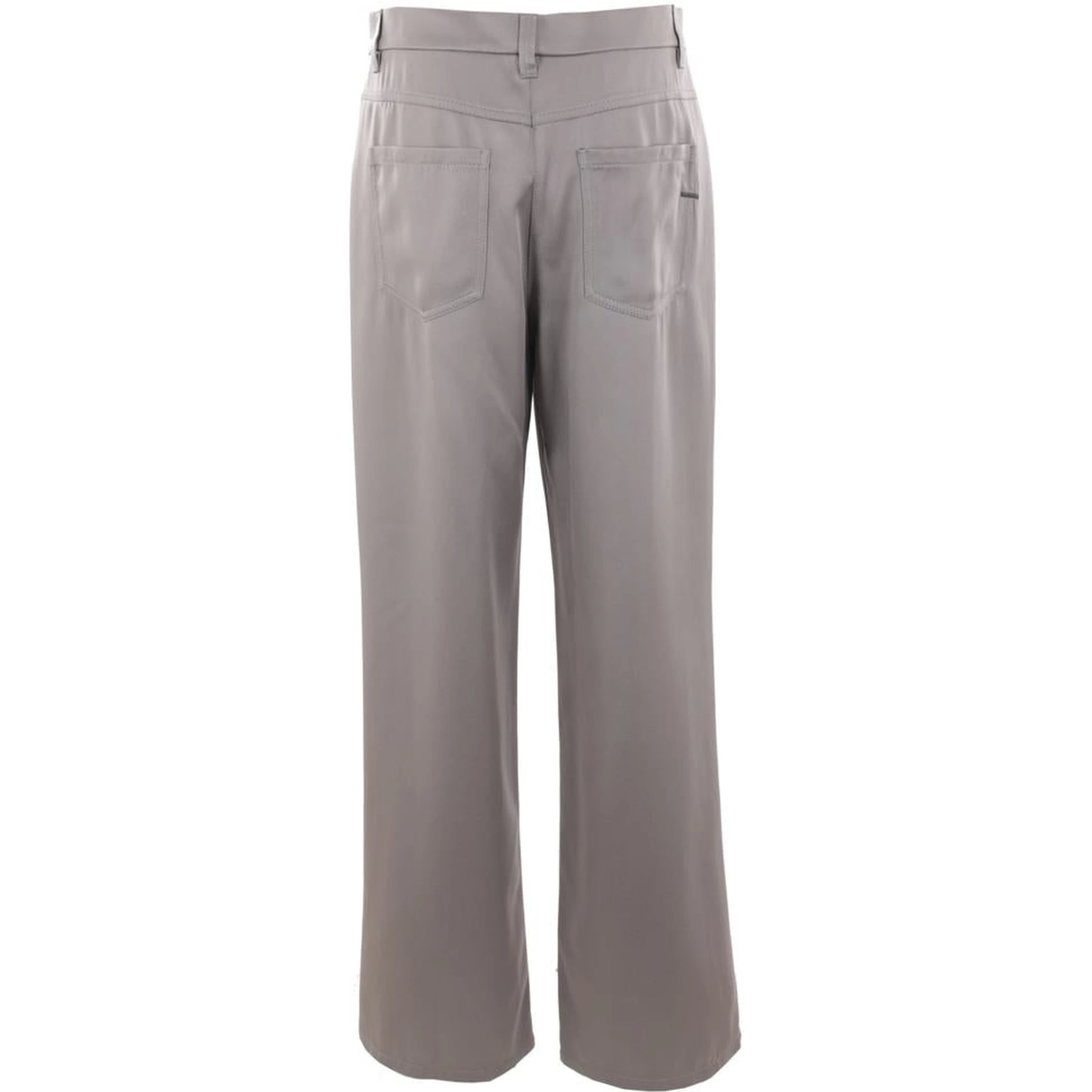 Gray Acetate Casual Pants