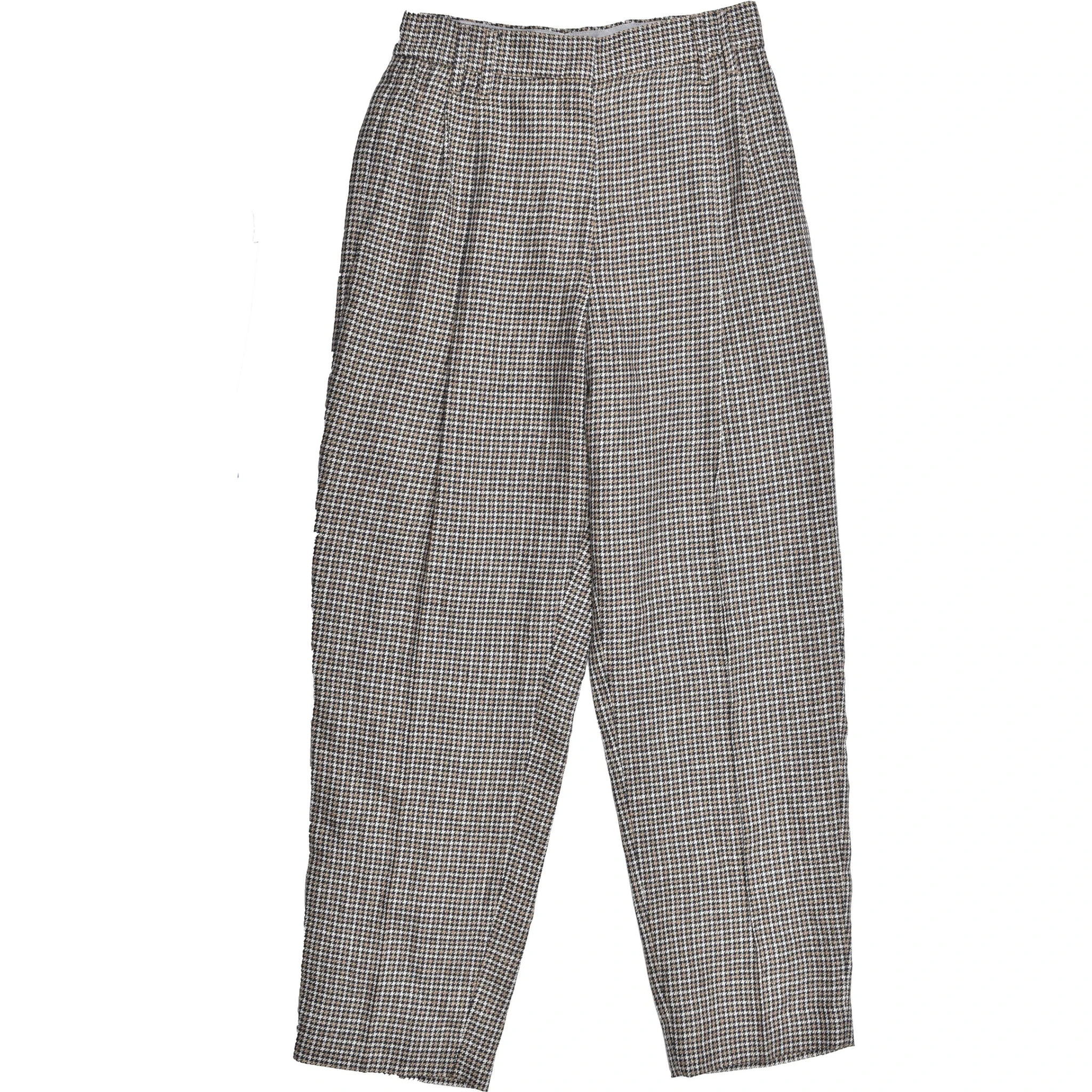 Beige Linen Casual Pants