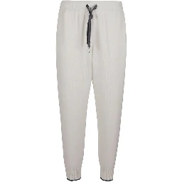White Cashmere Joggers (Workout Pants)