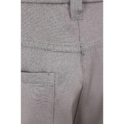 Gray Acetate Casual Pants