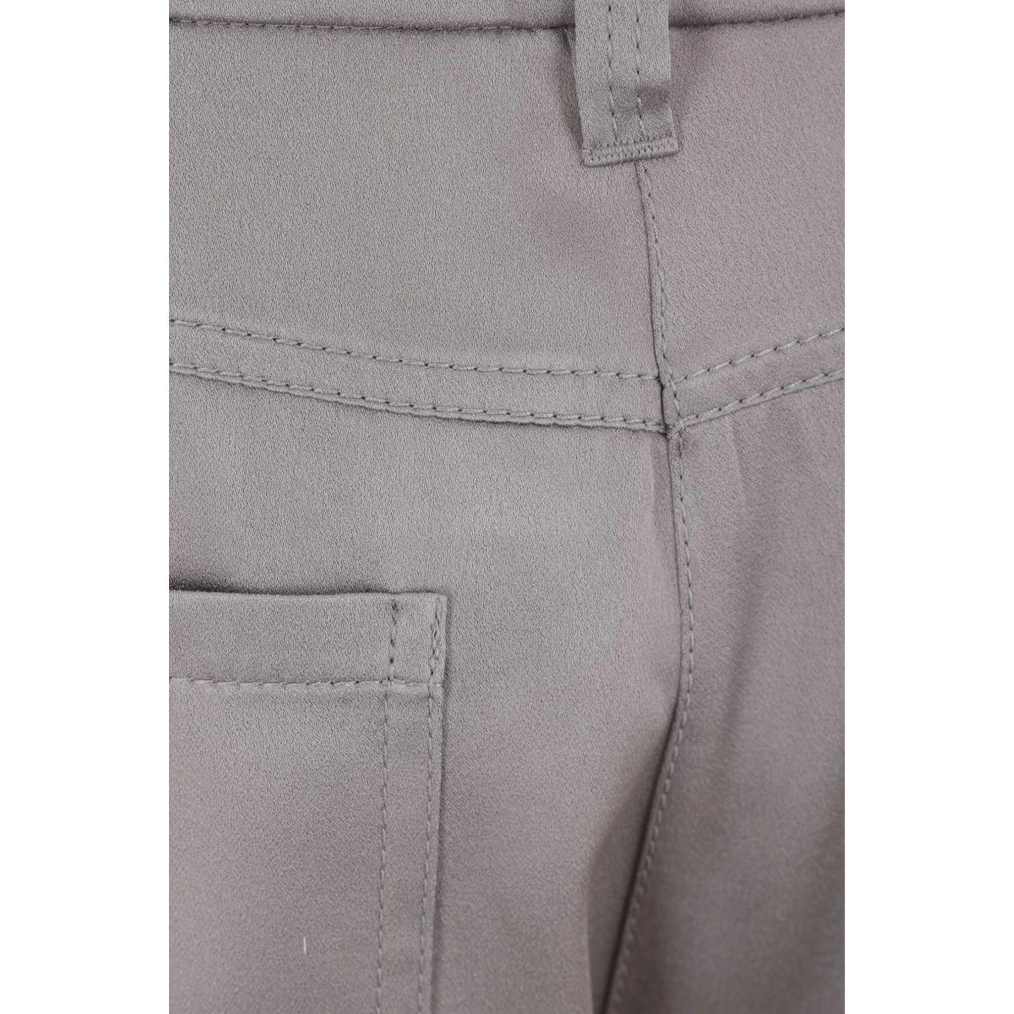 Gray Acetate Casual Pants