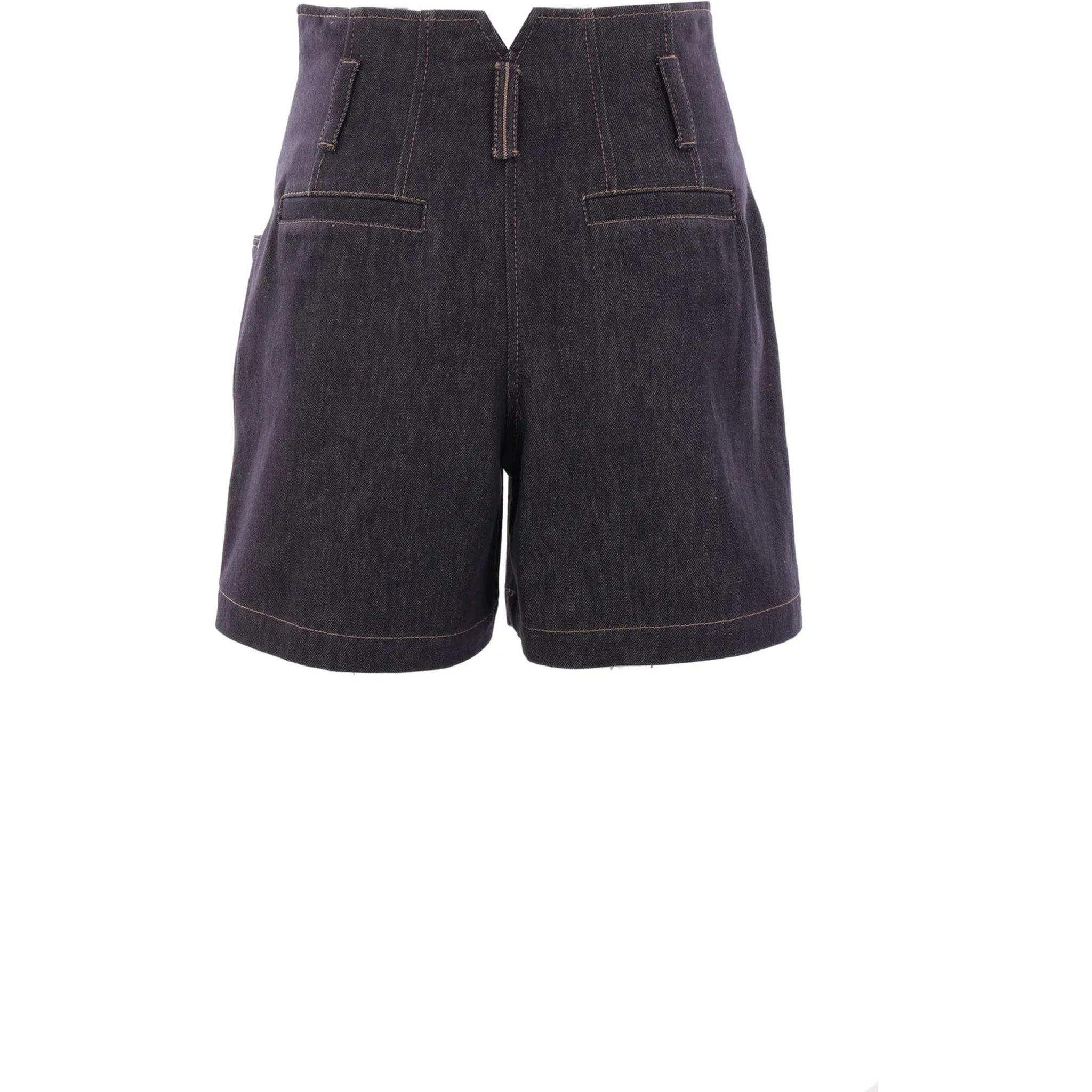 Blue Cotton Bermuda Shorts