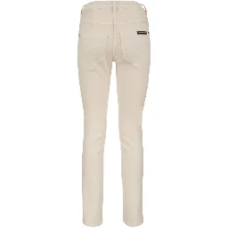 Gray Cotton Casual Pants