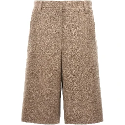 Beige Yak Bermuda Shorts