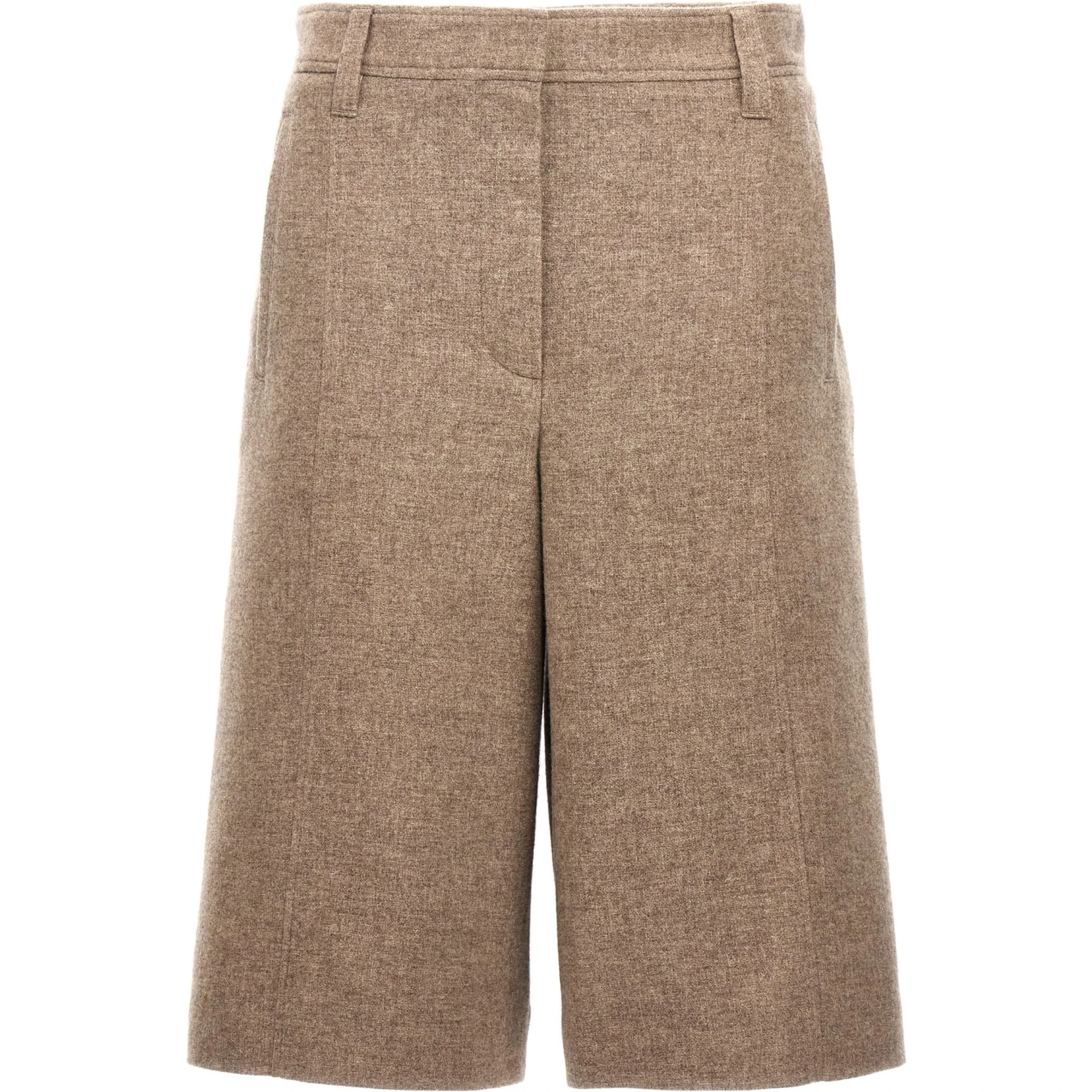 Beige Yak Bermuda Shorts