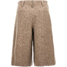 Beige Yak Bermuda Shorts
