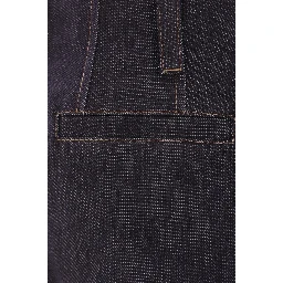 Blue Cotton Bermuda Shorts