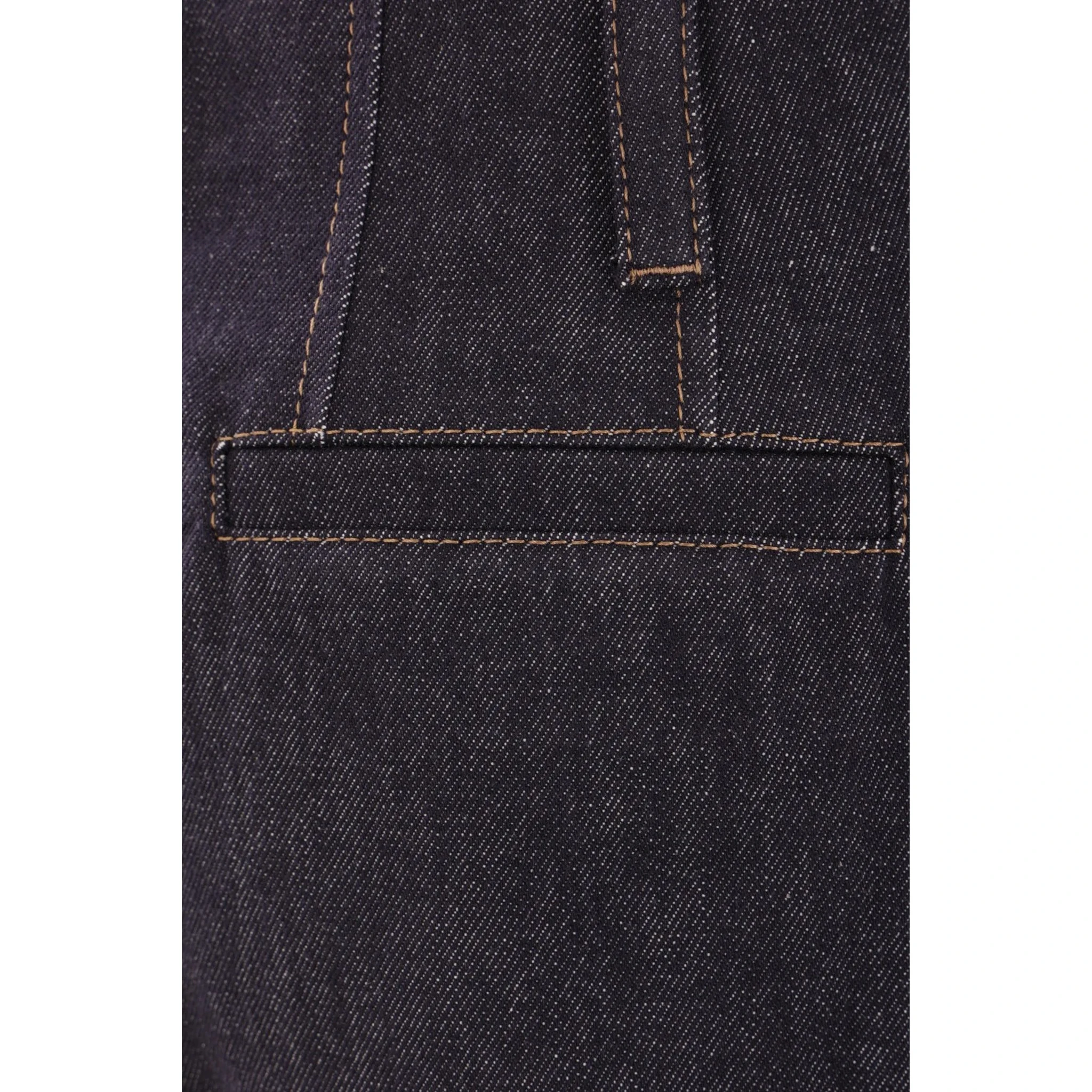 Blue Cotton Bermuda Shorts