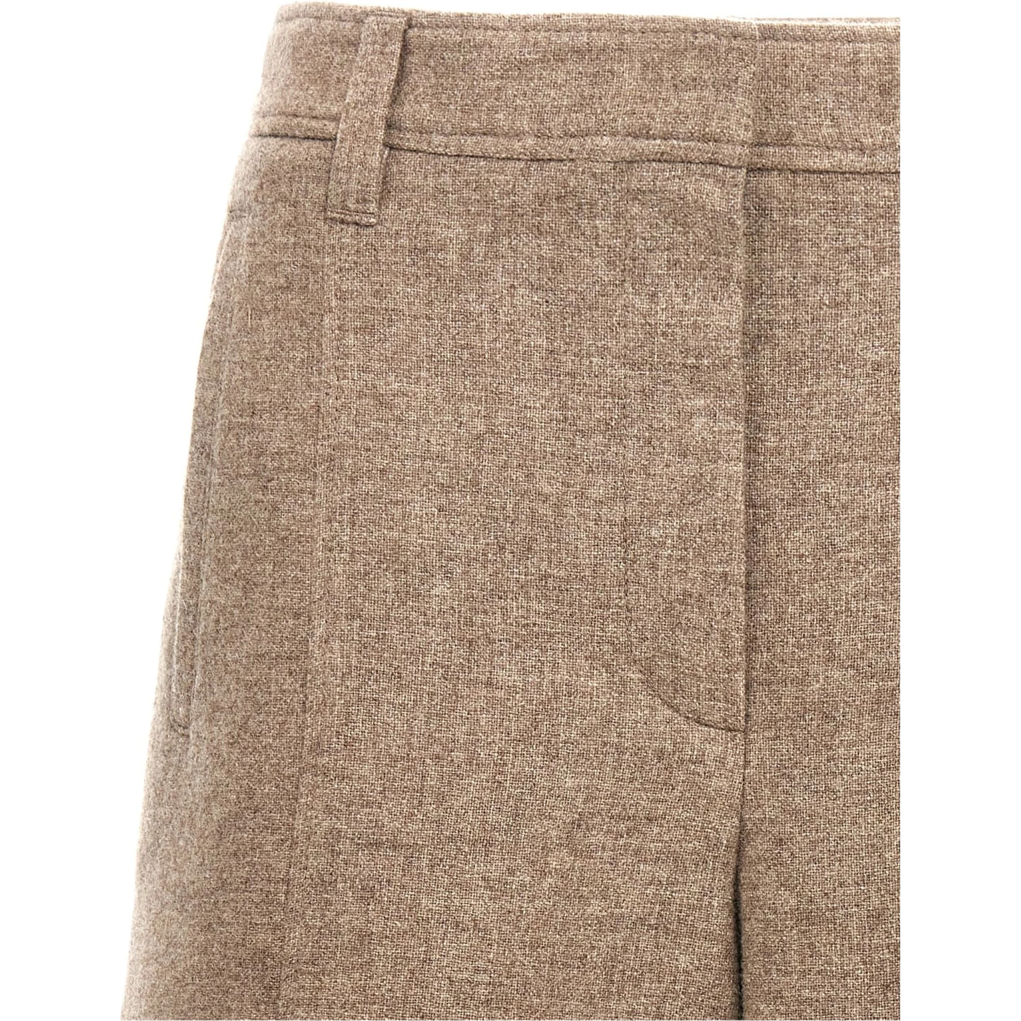 Beige Yak Bermuda Shorts