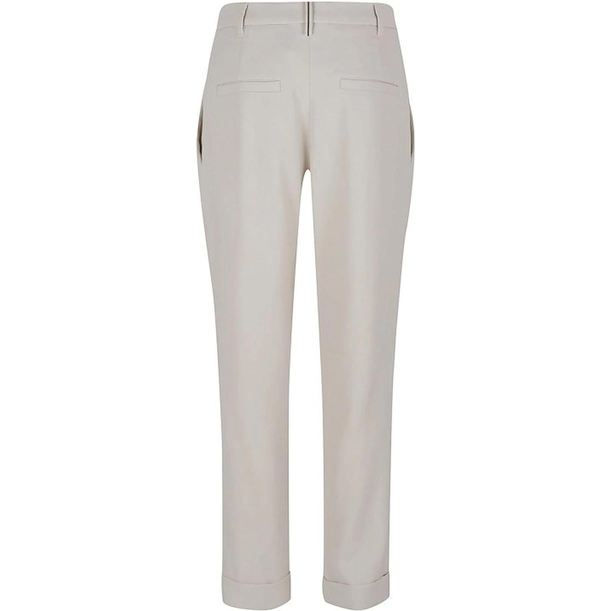 White Viscose Casual Pants