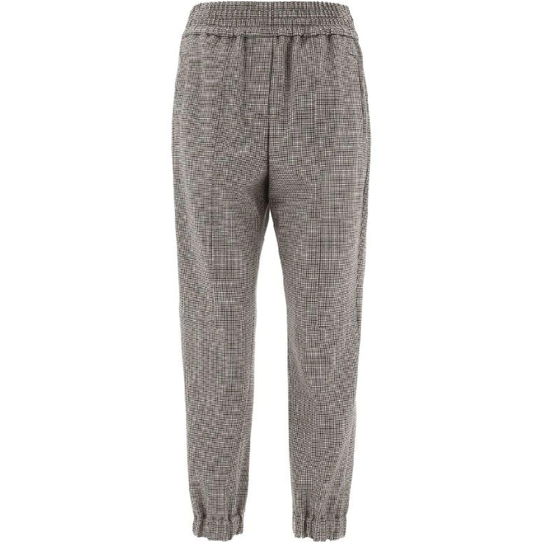 Bicolor Wool Casual Pants