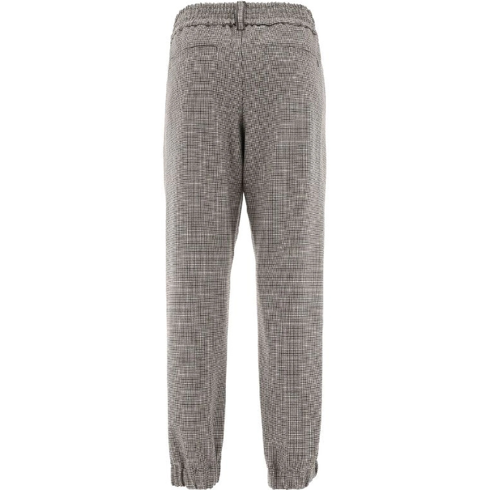 Bicolor Wool Casual Pants