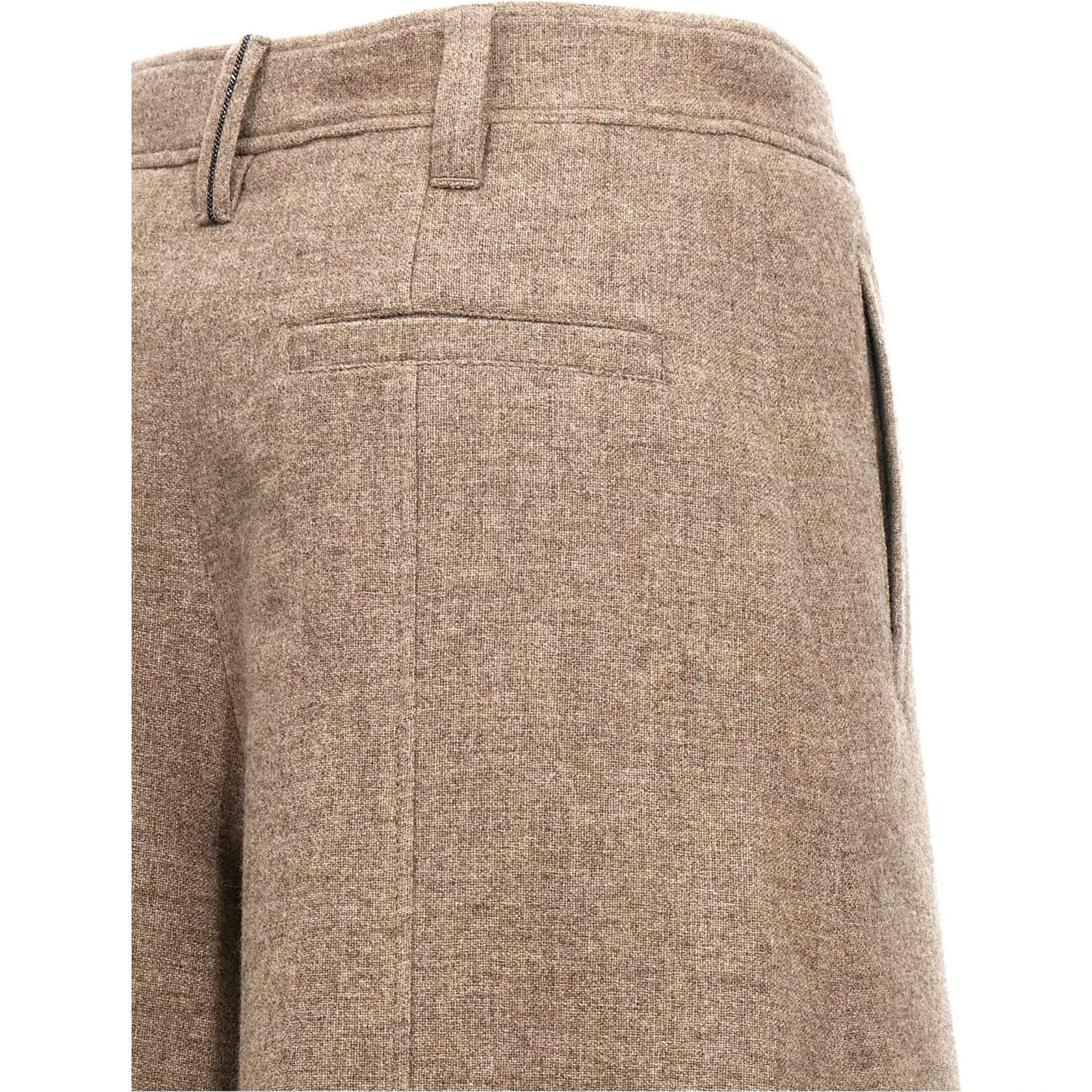 Beige Yak Bermuda Shorts